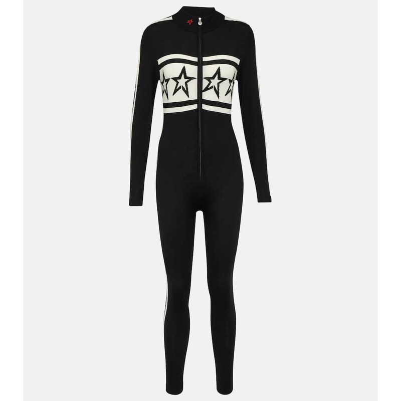 Perfect Moment AprÃ¨s Team striped wool ski suit