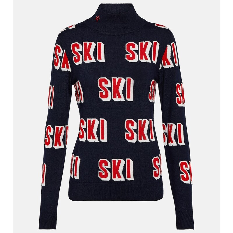 Perfect Moment Wool jacquard turtleneck sweater