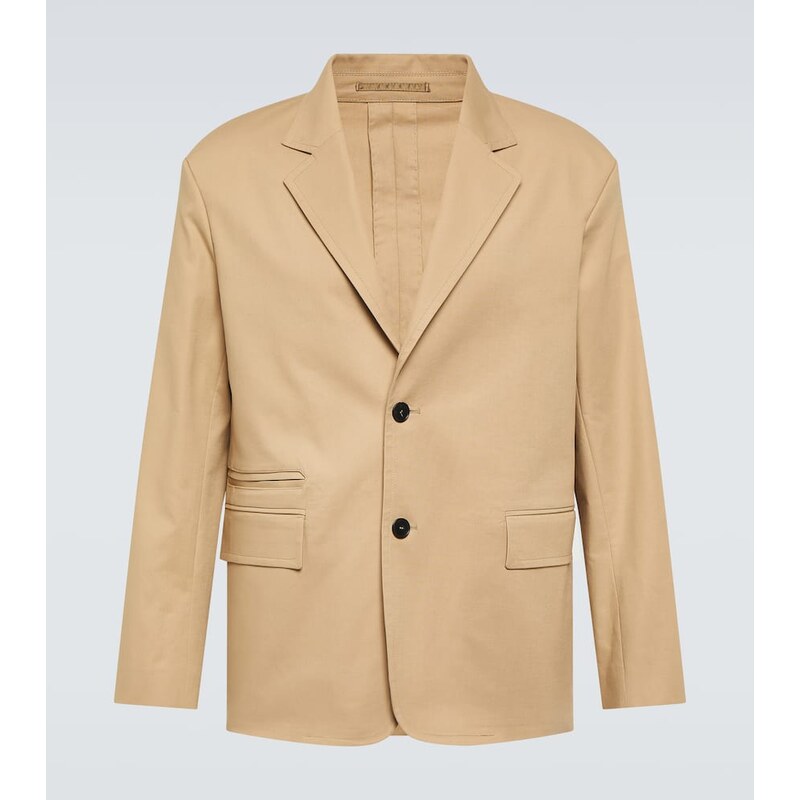 Lanvin Deconstructed cotton-blend blazer