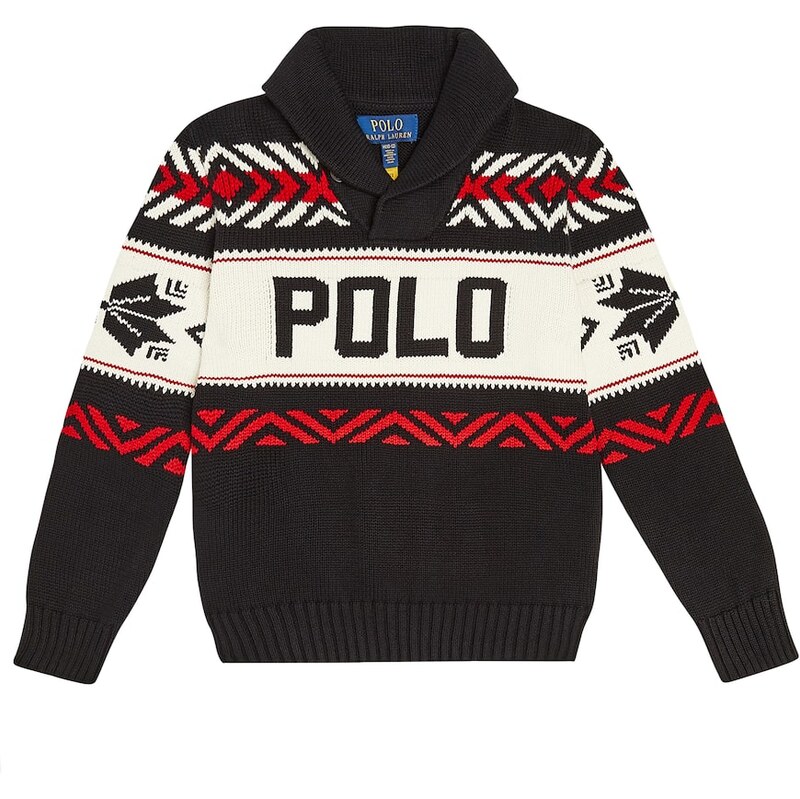 Polo Ralph Lauren Kids Logo intarsia cotton sweater