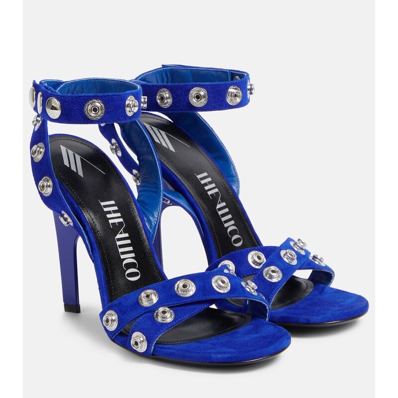 The Attico Cosmo 105 studded suede sandals