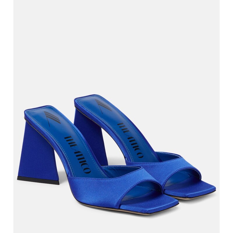The Attico Mini Devon 85 satin mules