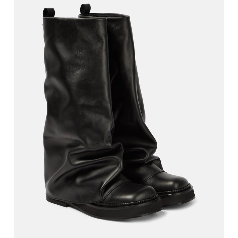 The Attico Robin leather combat boots