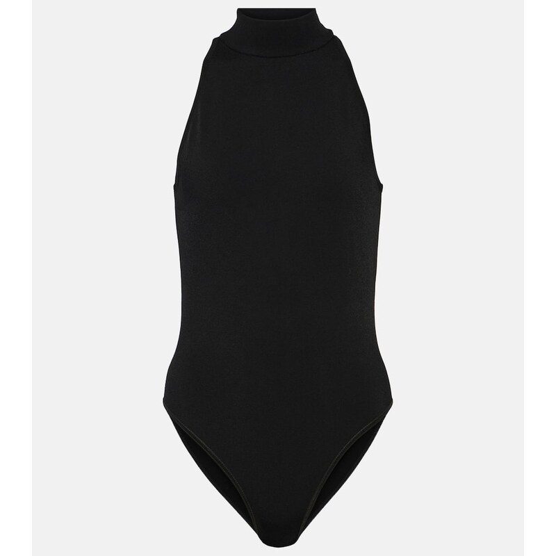 Dámský Alaïa Halterneck bodysuit v barvě černá