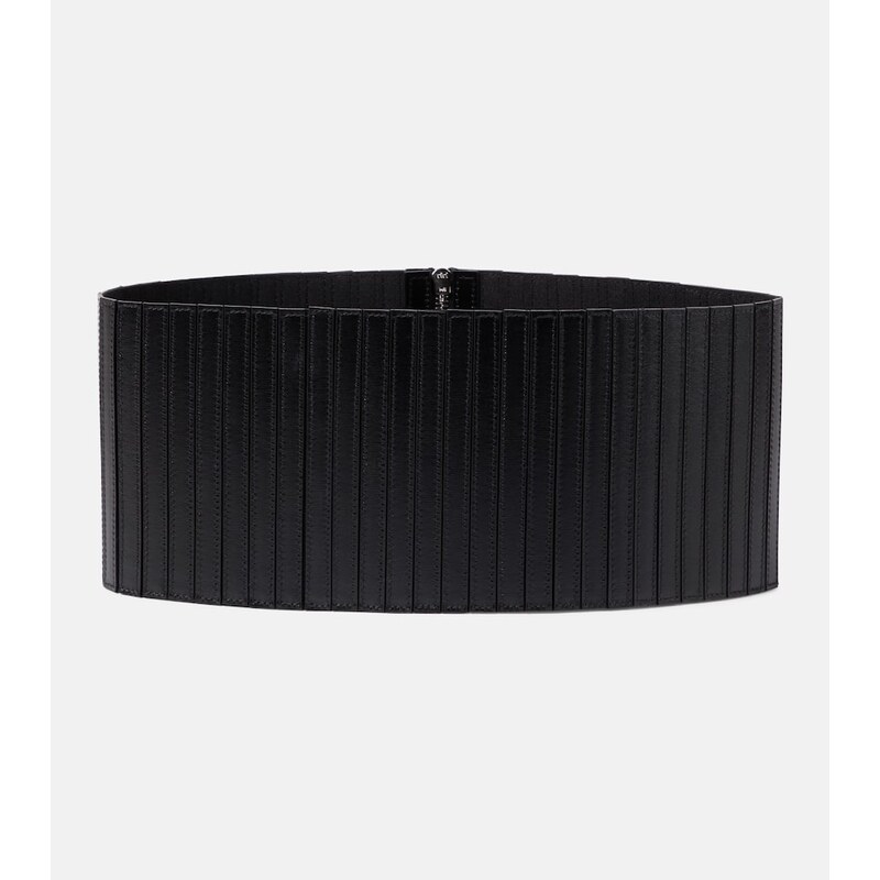 Alaïa Striped corset leather belt