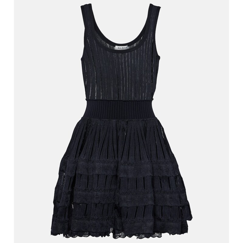 Alaïa Ribbed-knit minidress
