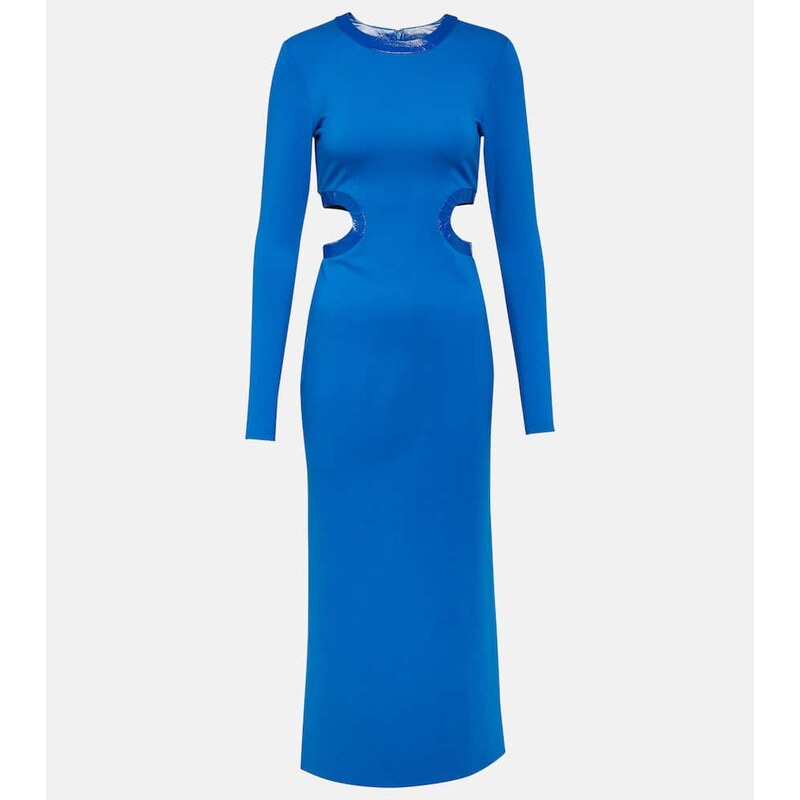 Staud Dolce cutout midi dress