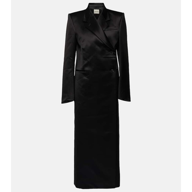 Khaite Kelton satin coat