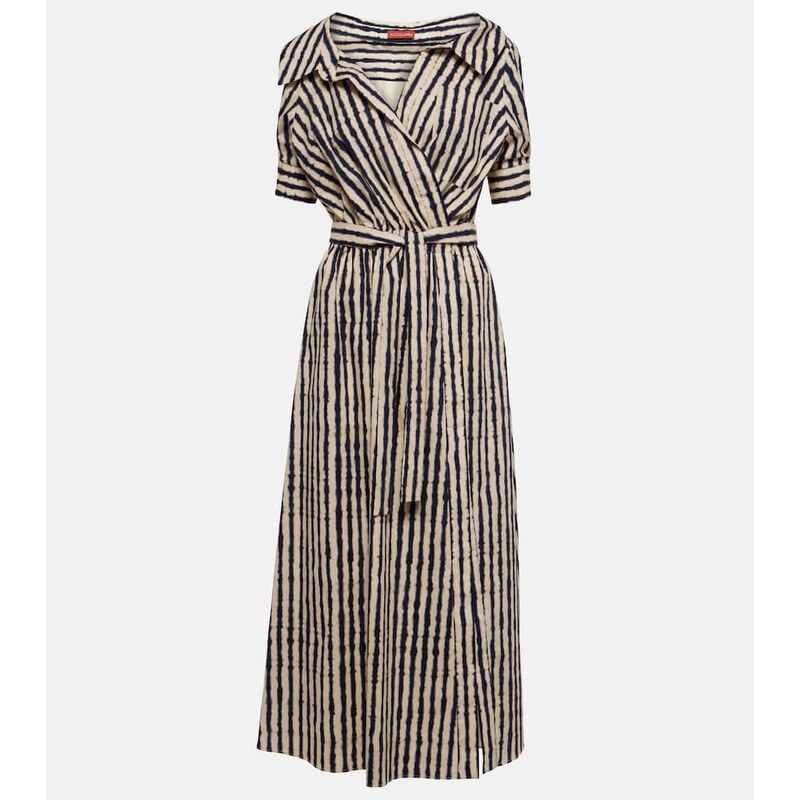 Altuzarra Lydia off-shoulder cotton-blend midi dress