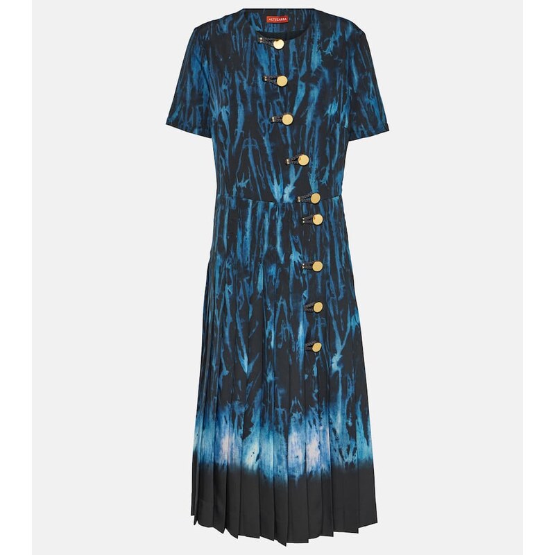 Altuzarra Myrtle printed pleated midi dress