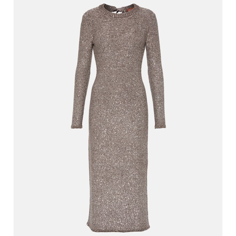 Altuzarra Cindy metallic knit maxi dress
