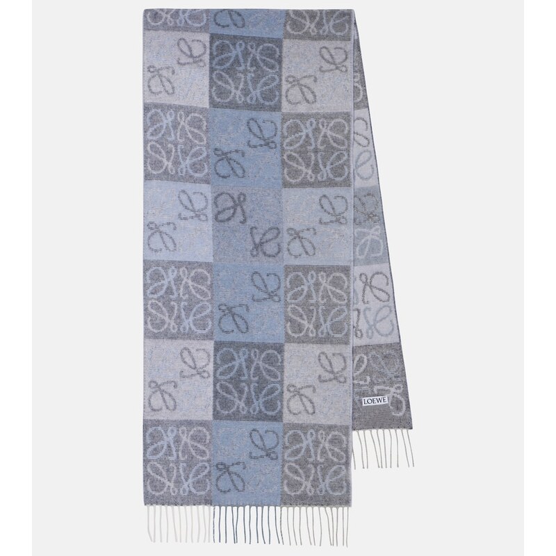 Loewe Anagram wool and cashmere scarf