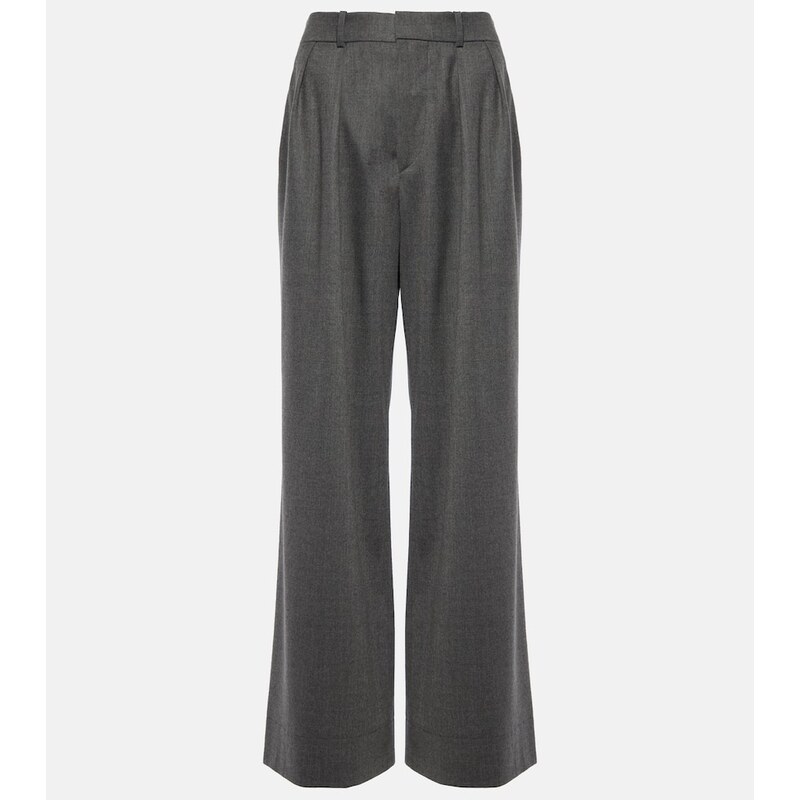Wardrobe.NYC Low-rise wool flannel wide-leg pants