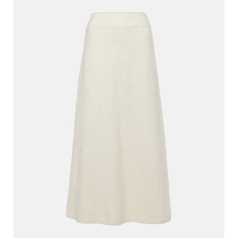 Lisa Yang Asta brushed cashmere midi skirt