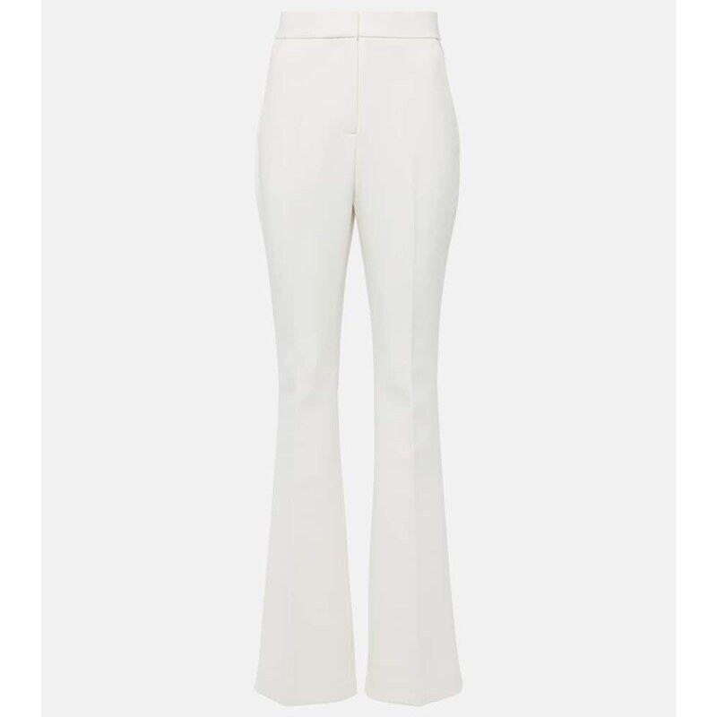 Rebecca Vallance Bridal Evelyn mid-rise crÃªpe bootcut pants