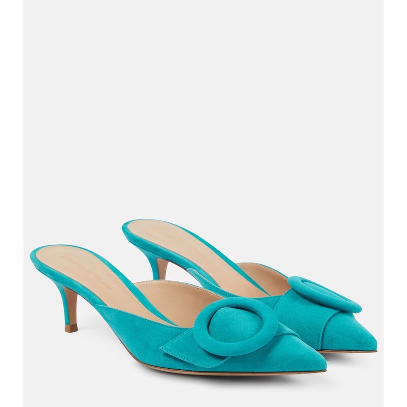 Gianvito Rossi Portofino 55 suede mules