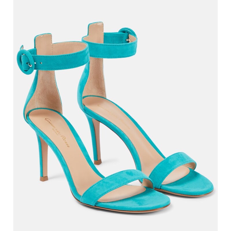 Gianvito Rossi Portofino 85 suede sandals