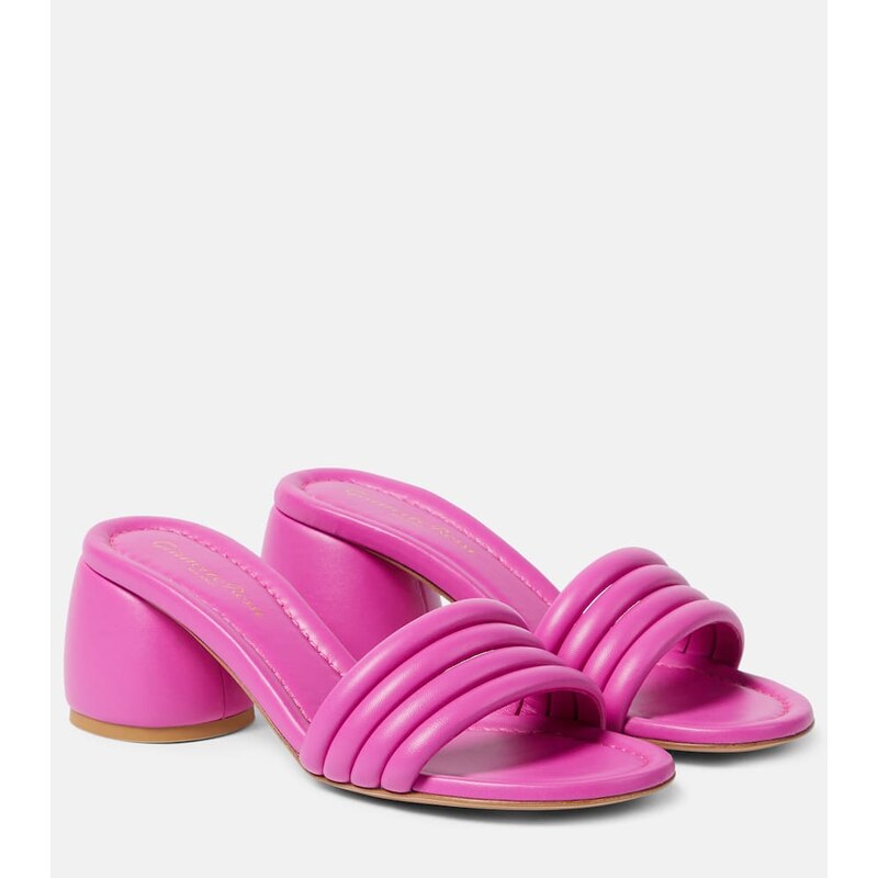 Gianvito Rossi Malou leather mules