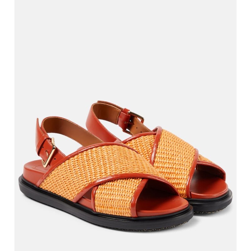 Marni Fussbet raffia-effect sandals