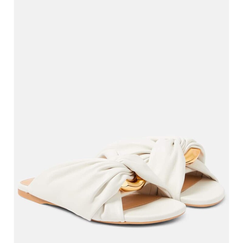 JW Anderson Corner leather slides