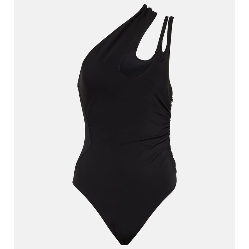 Mugler Asymmetric jersey bodysuit