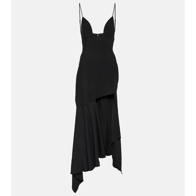 Mugler Paneled midi dress