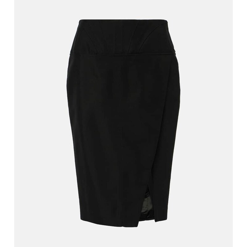 Mugler High-rise pencil skirt