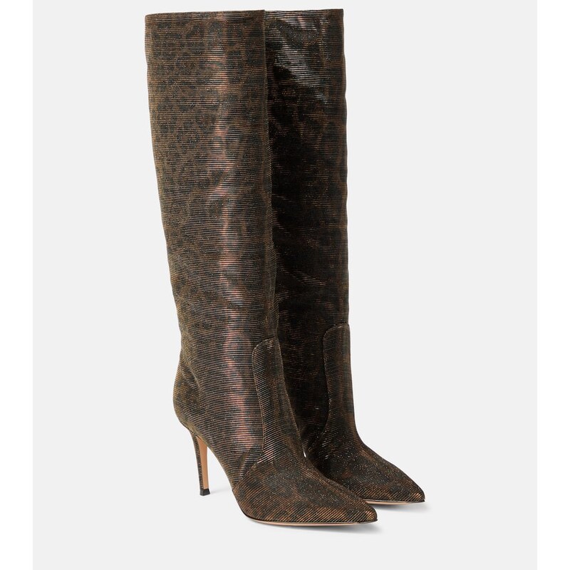 Gianvito Rossi Hansen leopard-print knee-high boots