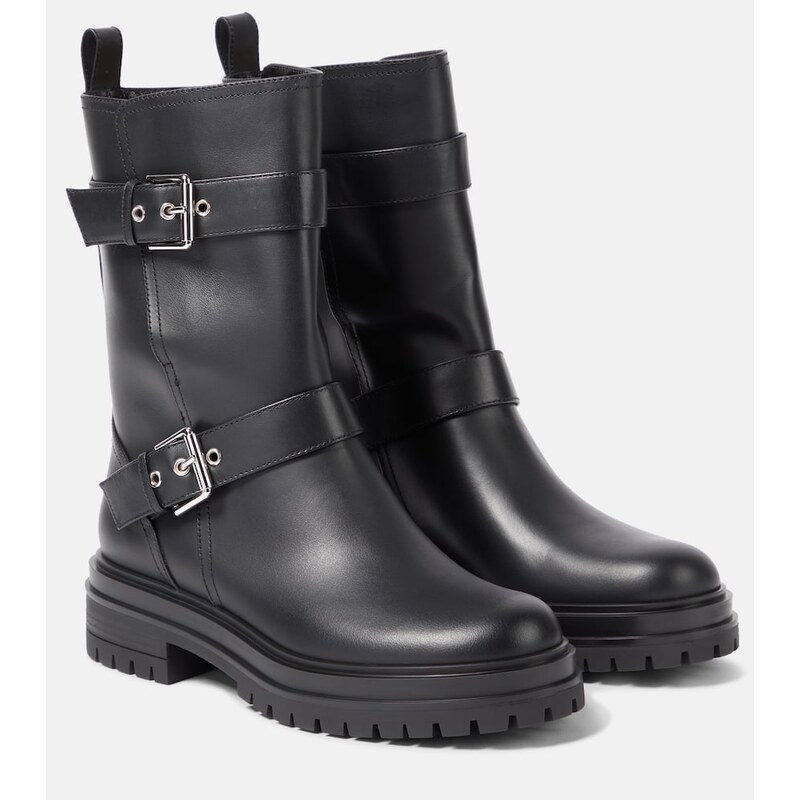 Gianvito Rossi Thiago leather ankle boots