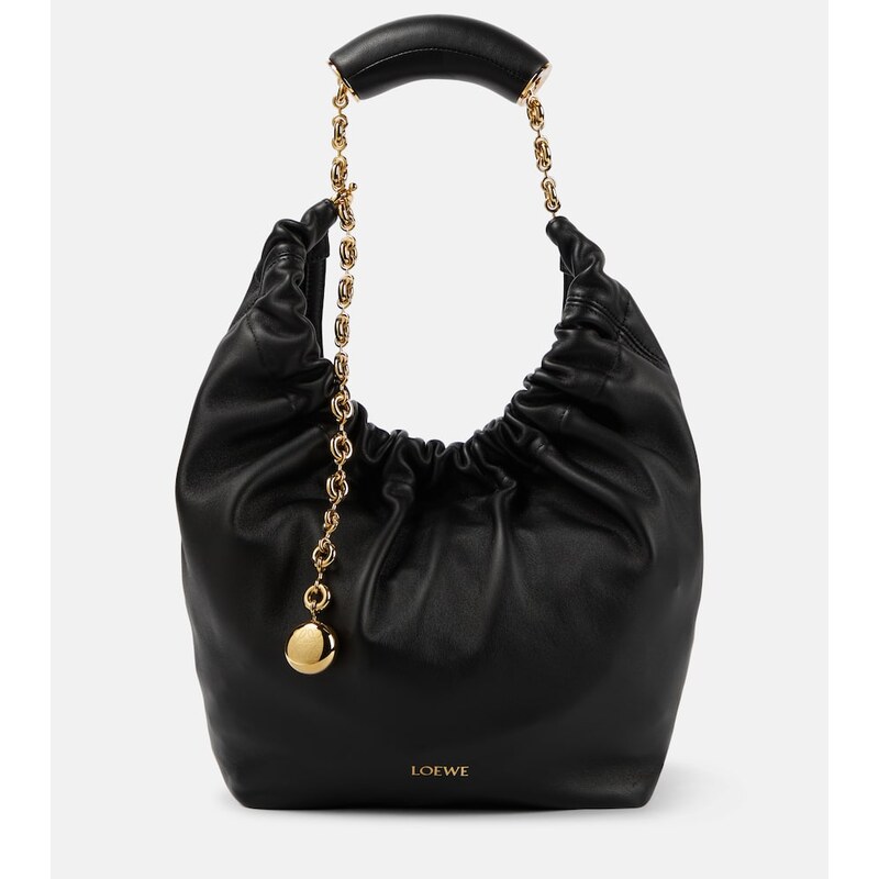 Loewe Squeeze Malá kabelka černá z lambérku