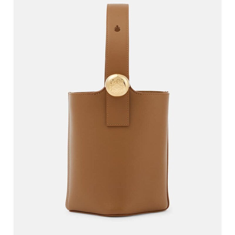 Loewe Pebble Mini leather bucket bag
