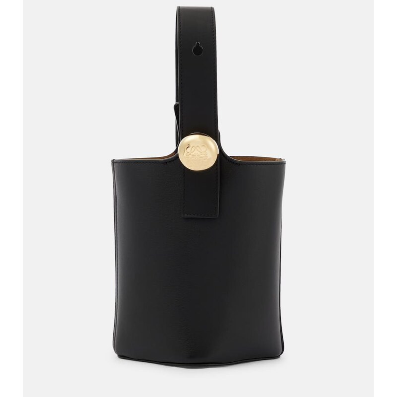 Loewe Pebble Mini leather bucket bag