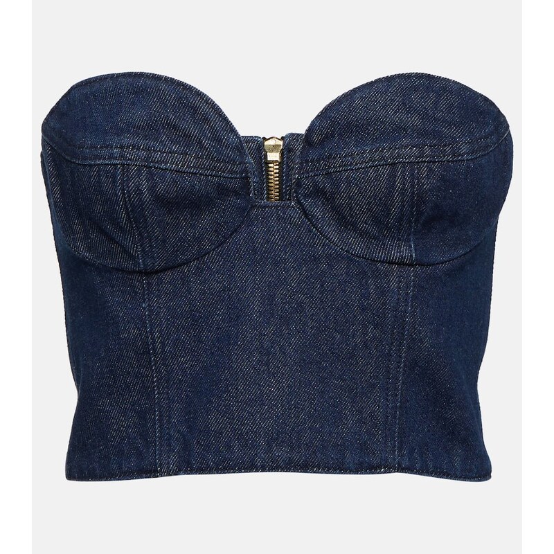 Magda Butrym Denim bustier top