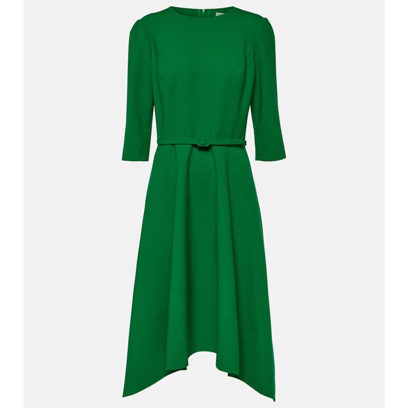 Oscar de la Renta Wool-blend midi dress