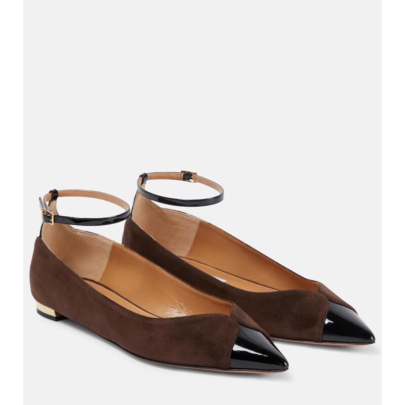 Aquazzura Pinot suede ballet flats