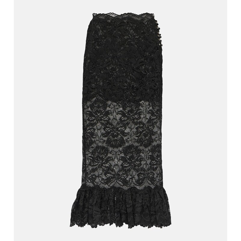 Rabanne Lace midi skirt