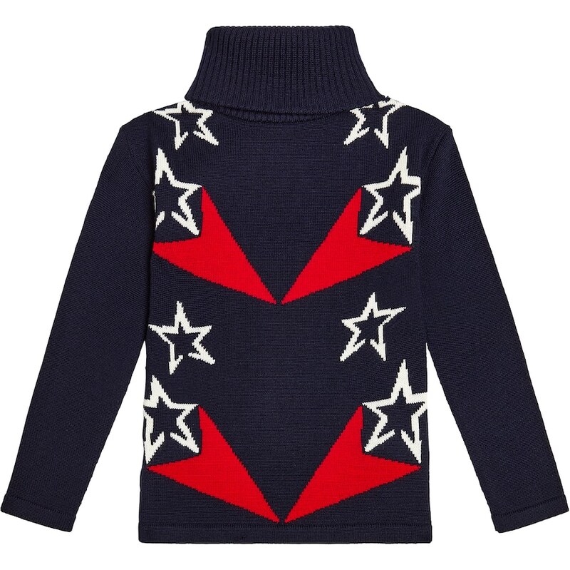 Perfect Moment Kids Shooting Star wool turtleneck sweater
