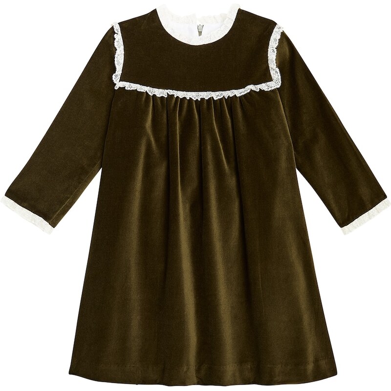 La Coqueta Carolina ruffled velvet dress