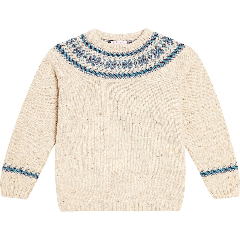 La Coqueta Fair Isle wool-blend intarsia sweater