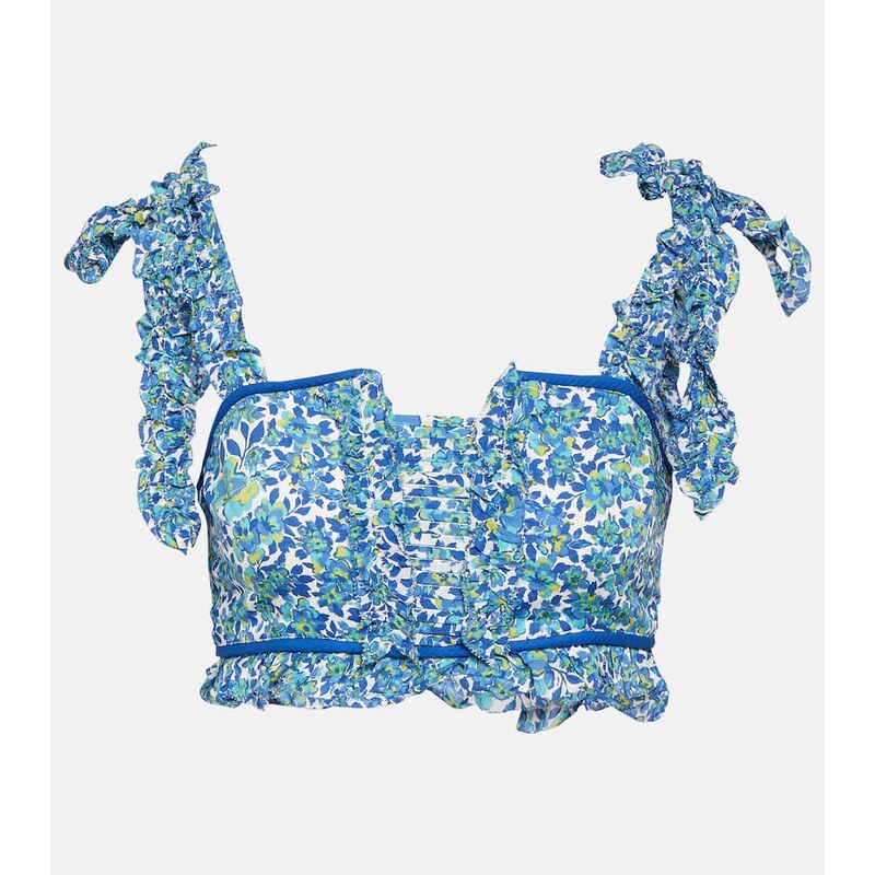 Poupette St Barth Ariane floral crop top