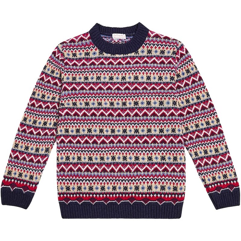 La Coqueta Mirlo Fair Isle wool-blend sweater