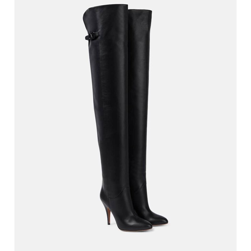 Valentino Garavani VLogo Signature leather over-the-knee boots