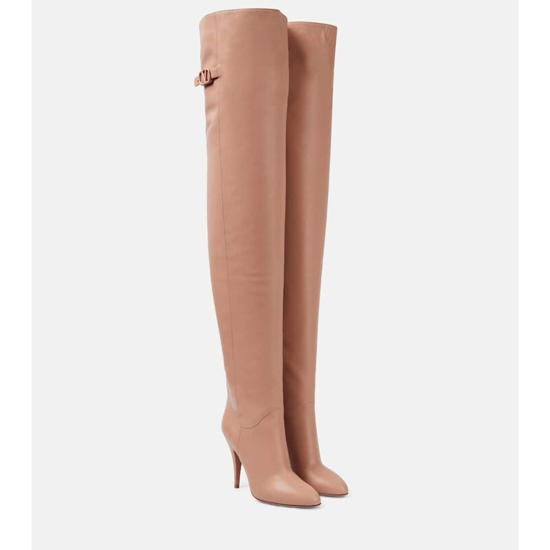 Valentino Garavani VLogo Signature 105 leather over-the-knee
