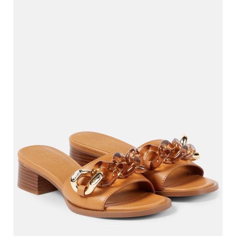 See By Chloé Embellished leather mules