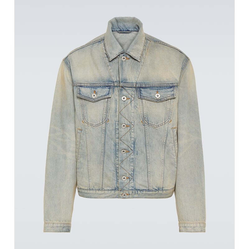 Kenzo Drawn Varsity embroidered denim jacket