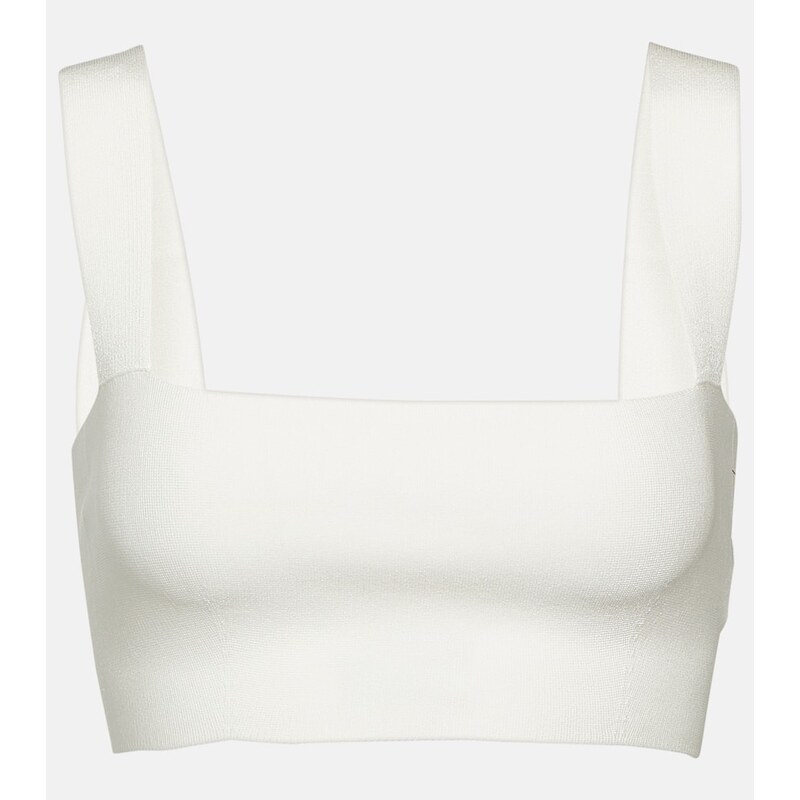 Victoria Beckham Square-neck cropped top