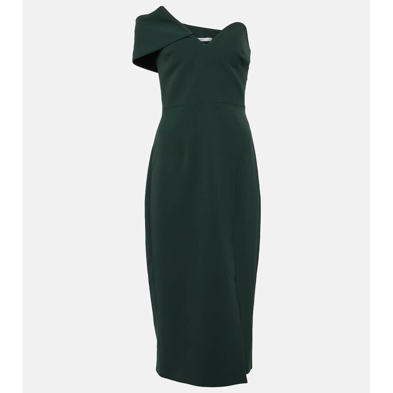 Safiyaa Opal asymmetric crÃªpe midi dress
