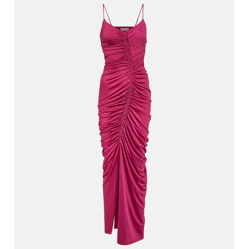 Victoria Beckham Ruched jersey maxi dress