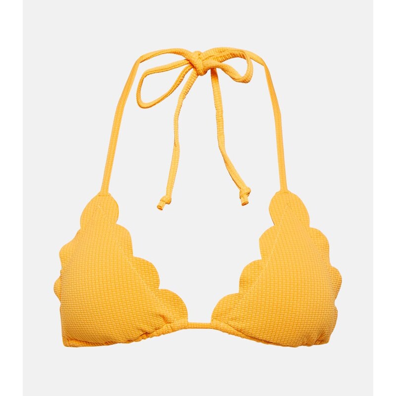 Marysia Broadway scalloped triangle bikini top
