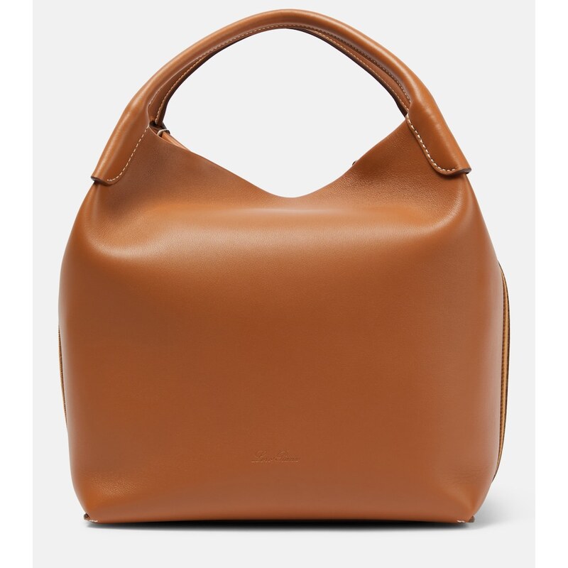Loro Piana Bale leather shoulder bag